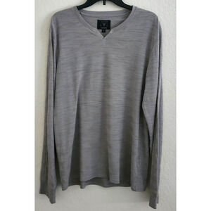 TOP/BLOUSE-GUESS-Gray-Long Sleeves-Cotton-Size Large
